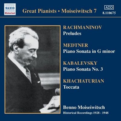 Benno Moiseiwitsch 메트너 / 카바레프스키: 피아노 소나타 / 하차투리안: 토카타 (Medtner / Kabalevsky: PIano Sonata / Khachaturian: Toccata) 
