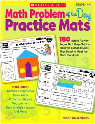 Math Problem of the Day Practice Mats Grades K-1