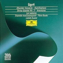 LaSalle Quartet - Ligeti : Chamber Concerto (수입/4232442)