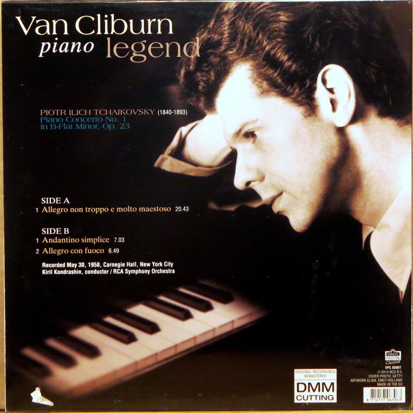 Van Cliburn 차이코프스키: 피아노 협주곡 1번 (Tchaikovsky: Piano Concerto No.1) 반 클라이번 [LP]