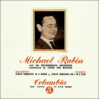 Michael Rabin 글라주노프 / 파가니니 : 바이올린 협주곡 - 마이클 라빈 [LP]