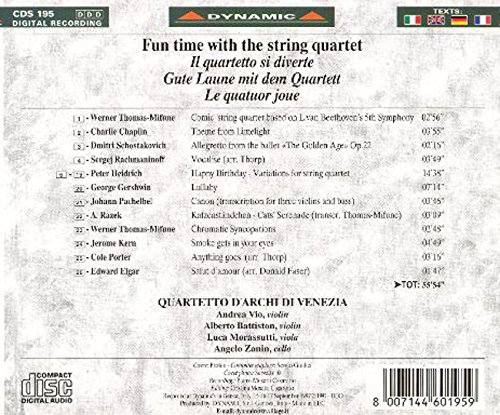 Quartetto d'Archi di Venezia 현악 사중주와 함께 하는 즐거운 순간 - 베네치아 현악사중주단 (Fun Time with the String Quartet)