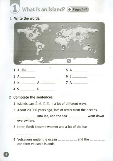 Read and Discover Level 5 All about Islands Activity Book