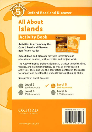 Read and Discover Level 5 All about Islands Activity Book