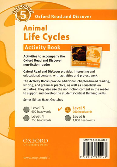 Oxford Read and Discover 5 : Animal Life Cycles (Activity Book)