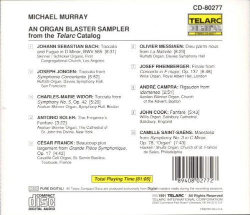 Michael Murray 마이클 머레이 - 오르간 블래스터 샘플러 (An Organ Blaster Sampler)