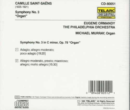 Michael Murray 생상스: 교향곡 3번 '오르간' - 마이클 머레이, 필라델피아 오케스트라, 유진 오먼디 (Saint-Saens: Symphony No.3 'Organ')