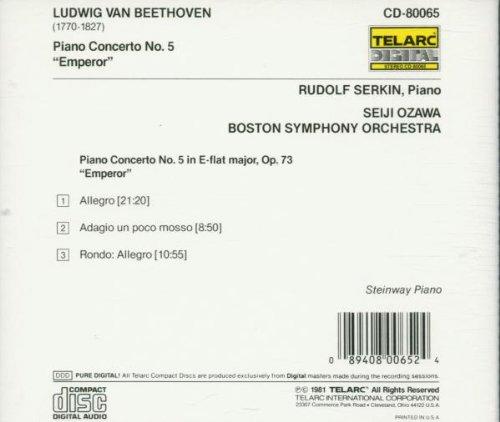 Rudolf Serkin 베토벤: 피아노 협주곡 5번 '황제' (Beethoven: Piano Concerto 'Emperor')
