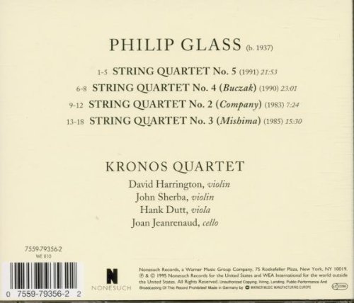 Kronos Quartet - Performs Philip Glass 크로노스 콰르텟이 연주하는 필립 글래스 