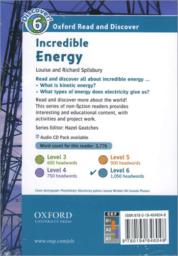 Oxford Read and Discover: Level 6: Incredible Energy