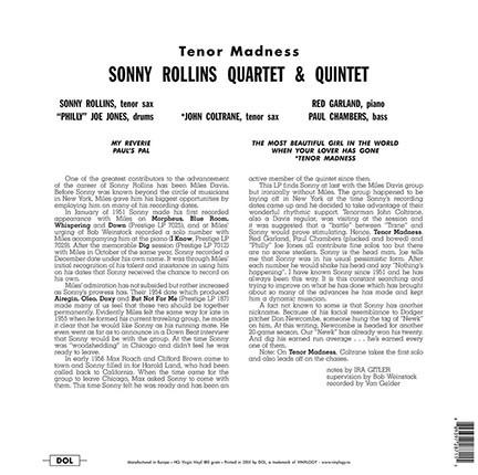 Sonny Rollins (소니 롤린스) - Tenor Madness [LP]