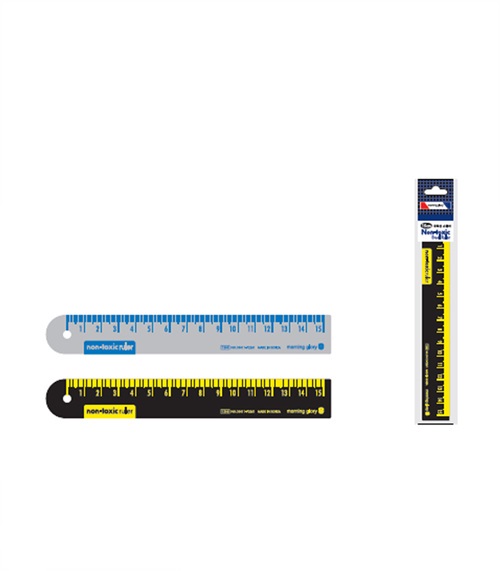 [모닝글로리] 1200 15cm 무독성 스틸자 400개묶음 주