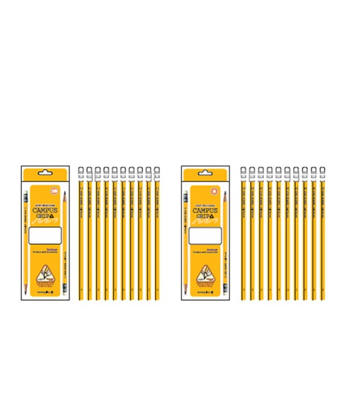 [모닝글로리] 3000 캠퍼스 삼각그립 연필HB B (10자루)216개묶음 주