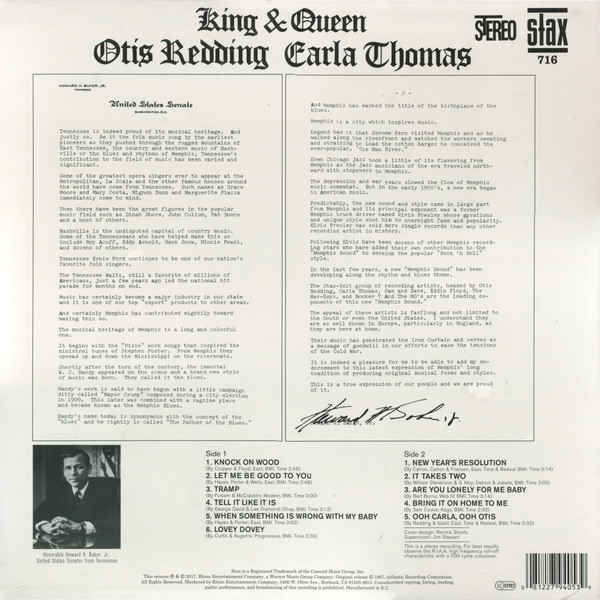 Otis Redding & Carla Thomas (오티스 레딩 앤 칼라 토마스) - King & Queen [LP]