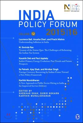 India Policy Forum 2015-16: Volume 12