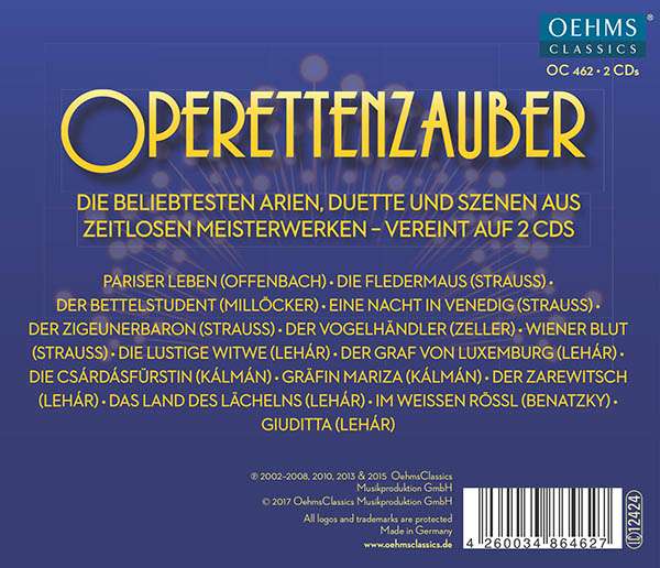 오페레타의 마술 - 오페레타 하이라이트 (Operettenzauber: Operetta Highlights)