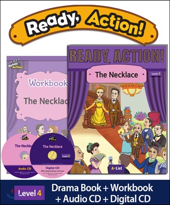 Ready Action Level 4 : The Necklace (SB+WB+Audio CD+Multi CD)