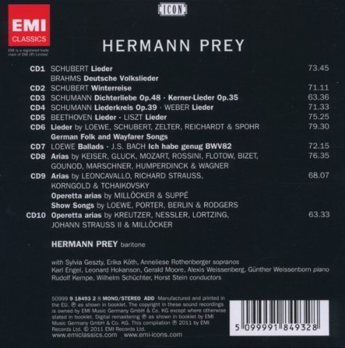 Hermann Prey 헤르만 프라이 - 슈베르트 / 브람스 / 슈만 / 베버 (ICON - A Life in Song)