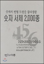 숫자서체 2000종