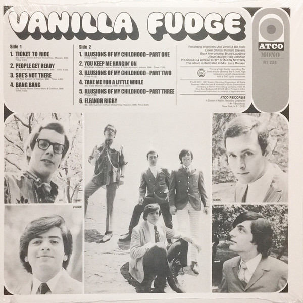 Vanilla Fudge (바닐라 퍼지) - Vanilla Fudge [화이트 컬러 LP]