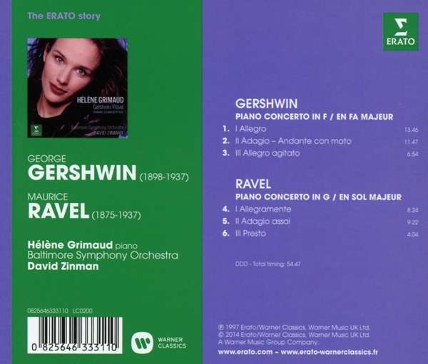 Helene Grimaud 거쉰 / 라벨: 피아노 협주곡 - 엘렌 그뤼모 (Gershwin / Ravel: Piano Concertos)