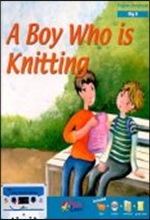 A Boy Who is Knitting