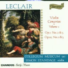 Leclair : Violin Concertos, Vol.1 - Concertos Op. 7, Nos. 2 &amp; 5   (수입/Chan0551)