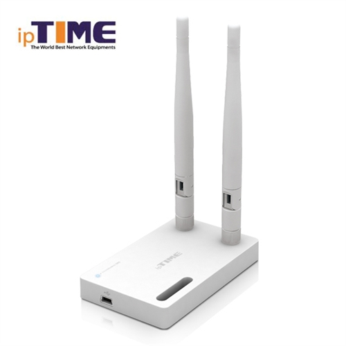 ipTIME USB 무선랜카드 N300UA-4dBi (USB2.0 / 300Mbps / 4dBi 외장안테나 2개 / WPS / USB연장선 / 11N / 동작LED / 무선보안)