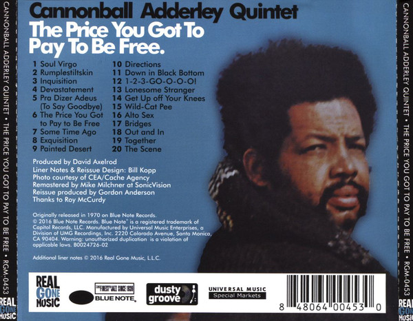Cannonball Adderley Quintet (캐논볼 애덜리 퀸텟) - The Price You Got To Pay To Be Free