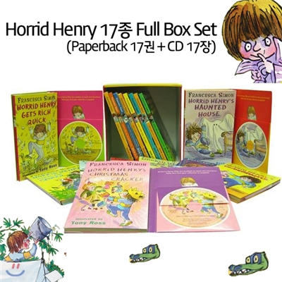 Horrid Henry 17종 Full Box Set (Paperback 17권 + CD 17장 + 단어장 증정)