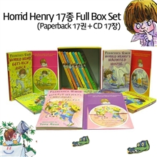 Horrid Henry 17종 Full Box Set (Paperback 17권 + CD 17장 )/본문상단 색바램 /CD최상