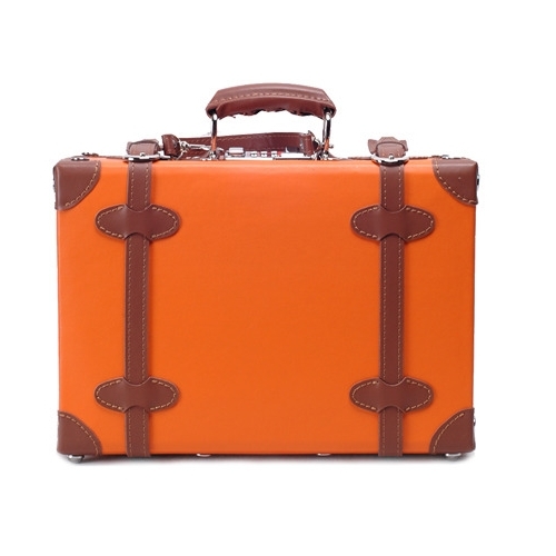[에토스ETHOS] 토트백 오렌지 빈티지 여행가방 화장품가방