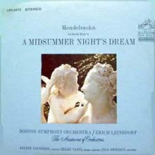 [LP] Arlene Saunders, Erich Leinsdorf - Mendelssohn : A Midsummer Night&#39;s Dream (수입/lsc2673)