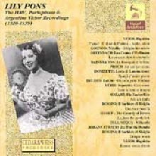 Lily Pons - The HMV, Parlophone, Argentine Victor Recordings (수입/미개봉/va1114)