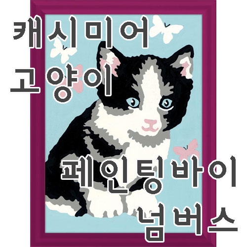 [캐시미어 고양이] 숫자로 그림 그리기 페인팅 바이 넘버스 라벤스부르거