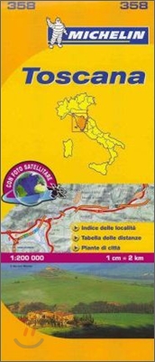 Toscana - Michelin Local Map 358