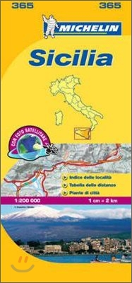 Sicily - Michelin Local Map 365