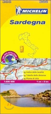 Sardinia - Michelin Local Map 366