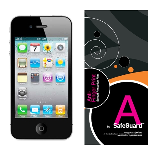 [디지시스] 세이프가드 안티핑거프린트 AFP 애플 아이폰4S iPhone4S 지문방지필름(2매)