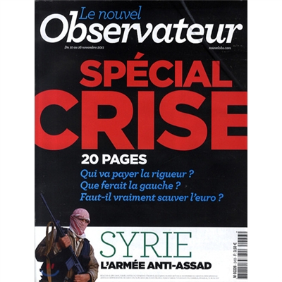 Le Nouvel Observateur (주간) : 2011년 11월 10일자