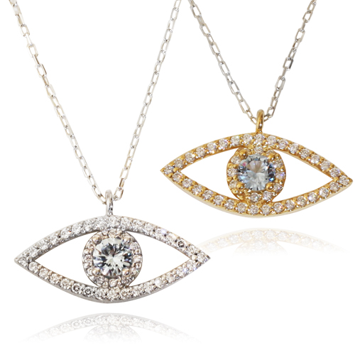 Celebrity evil eye necklace