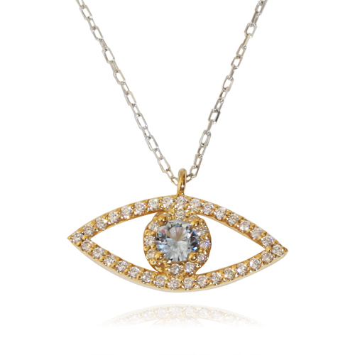 Celebrity evil eye necklace