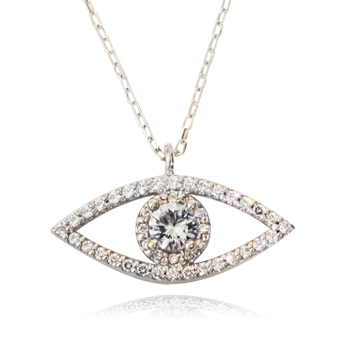 Celebrity evil eye necklace