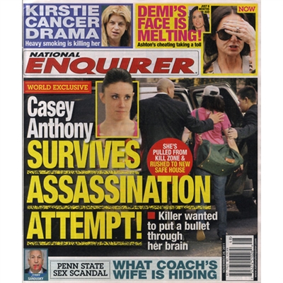 National Enquirer (주간) : 2011년 11월 28일자.