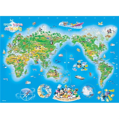 [100조각 직소퍼즐]미키의 세계여행(D 100-03)