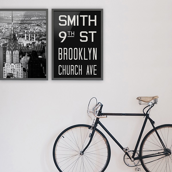 NYC 서브웨이 사인 포스터 (SMITH) - 50X70 A2 A3 A4