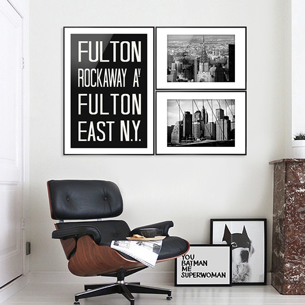 NYC 서브웨이 사인 포스터 (FULTON) - 50X70 A2 A3 A4