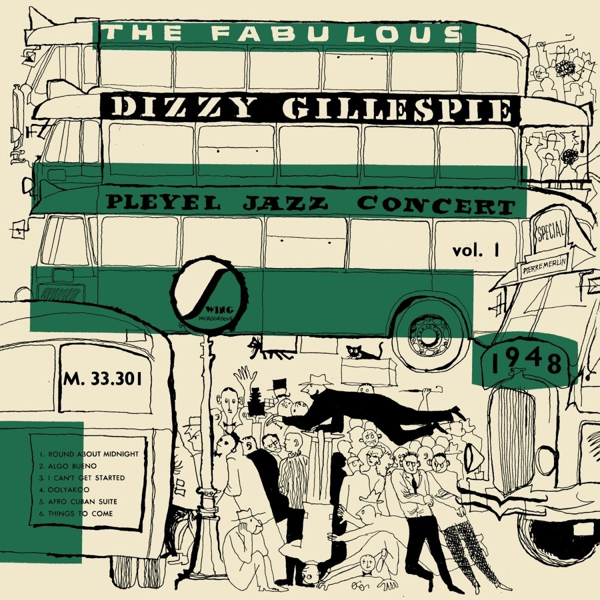 Dizzy Gillespie - Pleyel Jazz Concert 1948 Vol. 1 디지 길레스피 1948년 콘서트 라이브 [그린 & 화이트 마블 컬러 LP]