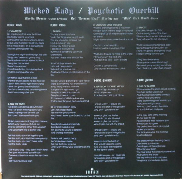 Wicked Lady (위키드 레이디) - Psychotic Overkill [2 LP]