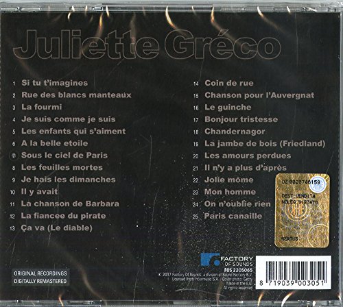 Juliette Greco (줄리엣 그레코) - Encore: On n'Oublie Rien